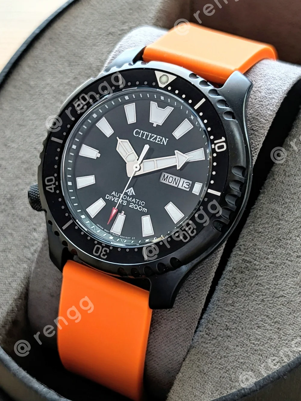 Dark Green Citizen Promaster FUGU AUTOMATIC Men's Dive Watch Sapphire 200M